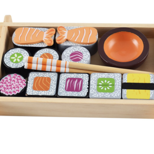 set di sushi in legno