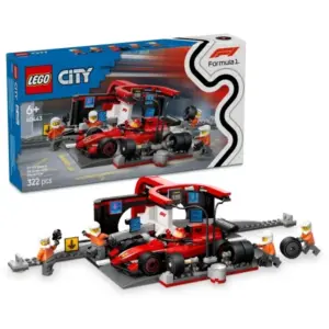 LEGO City Pitstop e Meccanici con Monoposto Ferrari F1