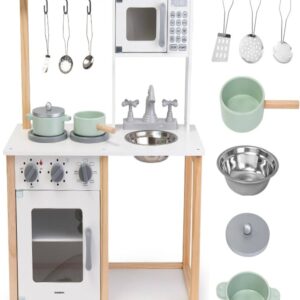 Cucina per Bambini in Legno con Microonde