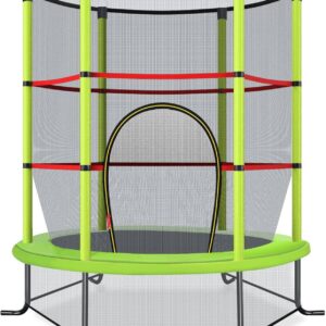 Tappeto Elastico per Bambini Costway con Rete di Sicurezza