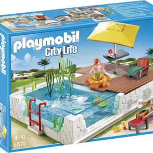 Playmobil My Life Piscina Privata 5575 - Giocattolo per Bambini 4 Anni