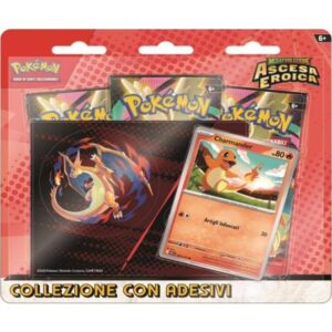 Collezione Megaevoluzione Ascesa Eroica Gastly con Adesivi