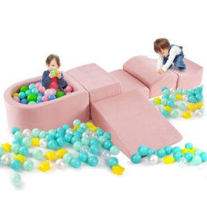 Set Gioco Schiuma Blocchi con Piscina Palline per Bambini