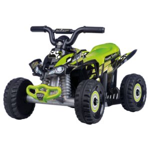 Quad Elettrico Verde 6V per Bambini con Batteria al Litio